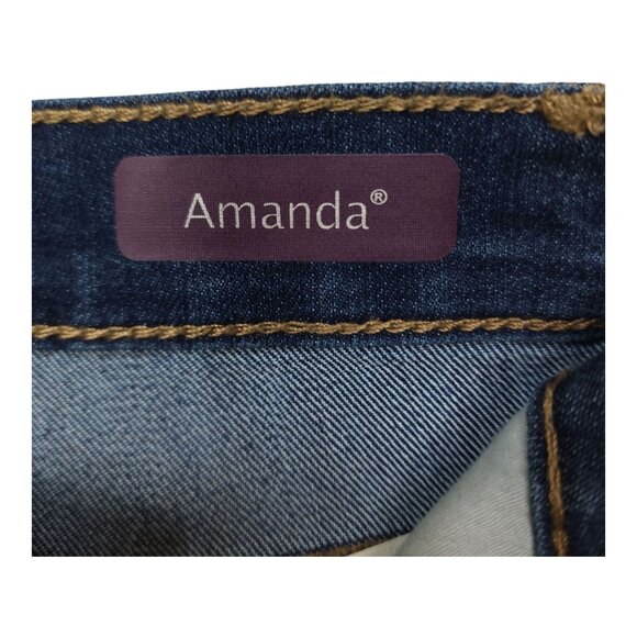 Gloria Vanderbilt Amanda Supreme Stretch Tapered Leg Jeans 4 Short Classic Rise - Picture 7 of 10